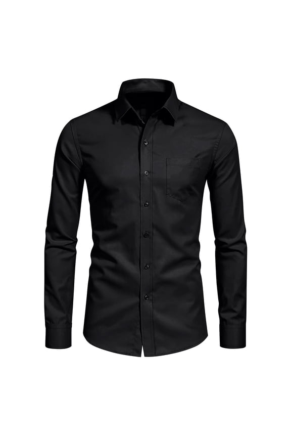PuLe Rugby Shirt Men's Hipster Casual Slim Fit Long Sleeve Button Down Oxford Shirts with Chest Pocket