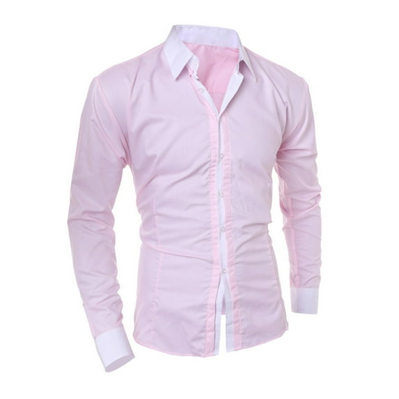 PuLe Rugby Shirt Mens Dress Shirts Casual Business Suit Shirts Long Sleeve Gentleman Slim Fit Tops Workwear Button Down Fashion Plain 