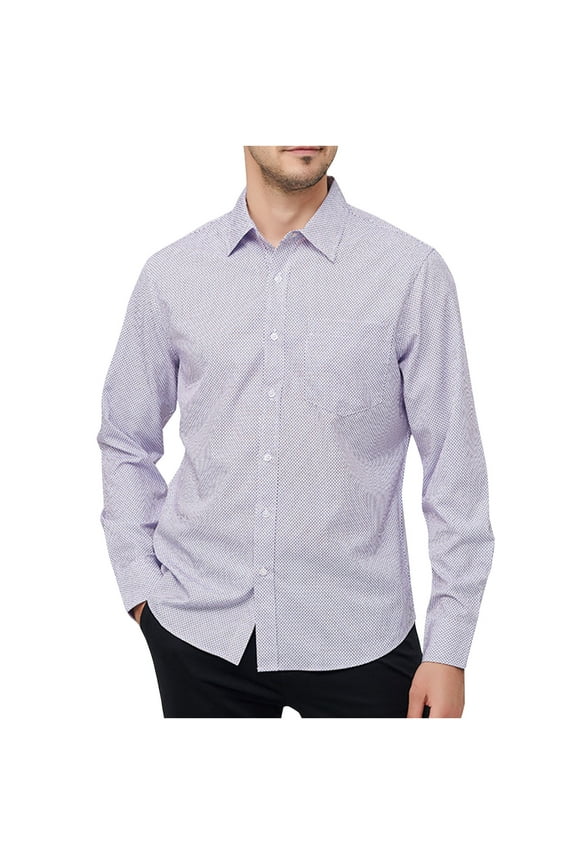 PuLe Rugby Shirt Mens Long Sleeve Button Down Shirt Casual Untucked Shirts for Men Oxford Dress Shirts