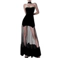 thumbnail image 1 of PuLe Summer DressWomen Gothic Party Halter Dresses Mesh Patchwork Backless Dress Skinny Evening Sexy Dresses, 1 of 9