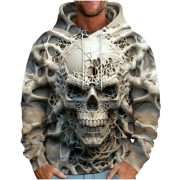 PuLe Sweatshirts Cute Halloween Printed Top Hoodie Kawaii Hoodie Oversized Pullover for Teens Boys Long Sleeve Y2k Sweatshirt Men