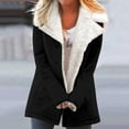 thumbnail image 1 of PuLe Winter Coats for Women Trendy 2025 Fleece Lined Sherpa Jackets Casual Open Front Warm Thermal Windbreaker Outerwear with Pockets, 1 of 6