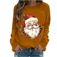 thumbnail image 1 of PuLe Women's Christmas Sweatshirt Funny Snowman Graphic Pullover Tops Xmas Holiday Long Sleeve Shirts Crewneck Sweatshirts, 1 of 3