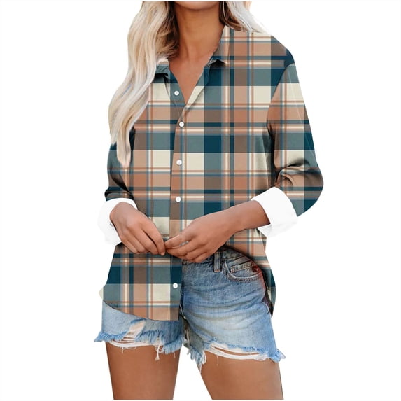 PuLe Women's Top Womens Button Down Shirt Linen Button Up Shirts for Women Long Sleeve Dress Shirt Collared Blouse Tops Tunics