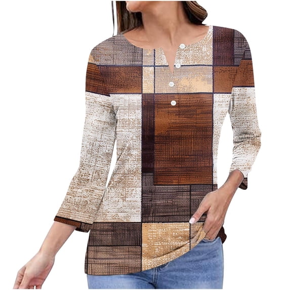 PuLe Women's Top Womens Tops Dressy Casual Fall Fashion Button Up V Neck Long Sleeve Shirts Loose Solid Basic Tees Shirt Blouses