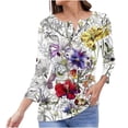 thumbnail image 1 of PuLe Women's Top Womens Tops Dressy Casual Fall Fashion Button Up V Neck Long Sleeve Shirts Loose Solid Basic Tees Shirt Blouses, 1 of 5