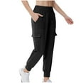 thumbnail image 1 of PuLe pants for women Women's Loose Cargo Sweatpants Pockets Sporty Gym Athletic Fit Jogger Pants Yoga Lounge Trousers, 1 of 8