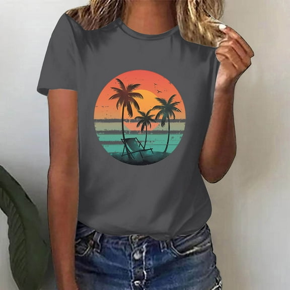 Pohista Boho Tops Womens Shirts Summer Blouses Summer Tops Short Sleeve Casual my recent orders