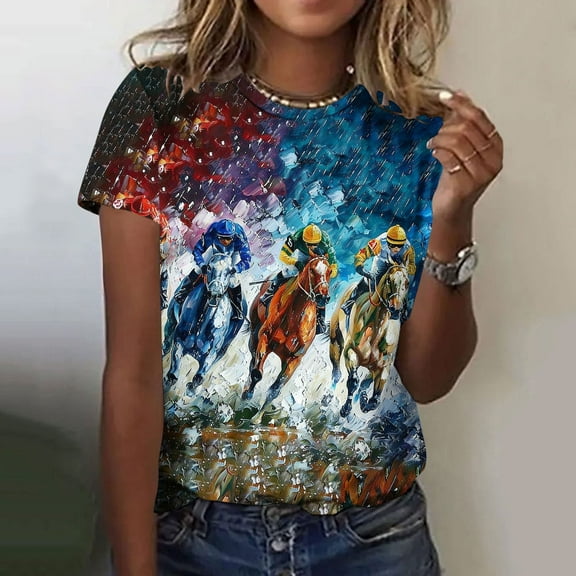 Pohista Cotton Tops for Women Loose Fit Womens T Shirts Womens Blouse Womens Summer Tops Short Sleeve