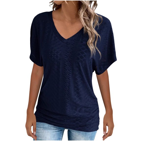 Cotton Tops for Women Trendy Summer Women Shirts Dressy Summer Blouse Women's Short Sleeve Tops Dressy Casual orders to be delivered