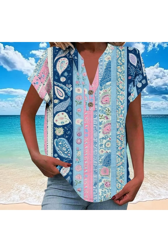 Cotton Tops for Women Womens T Shirts Loose Fit Womens Blouses Dressy Casual Summer Short Sleeve Blouse for Women Work my recent orders