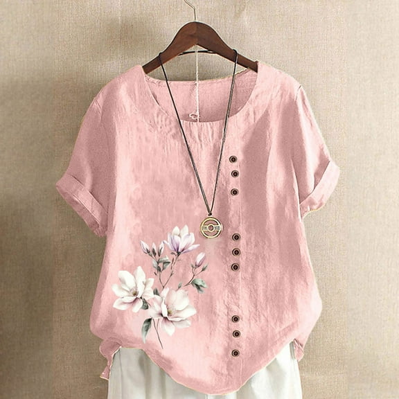 Pohista Cute Summer Tops for Women Trendy V Neck T Shirts for Women Womens Summer Blouses 2025 Womens Short Sleeve Tops for Work my items saved for later