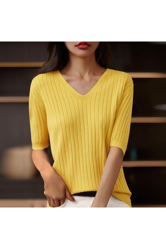 Cute Summer Tops for Women Womens T Shirts Plus Size Dressy Blouses for Women Plus Size Ribbed Short Sleeve Tops for Women Cropped my orders