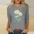 thumbnail image 1 of Pohista Cute Tops for Women Going out Shirts for Women Trendy Summer Work Blouses for Women Business Casual Tops for Women 3/4 Sleeve orders placed by me recently, 1 of 4