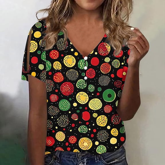 Pohista Cute Tops for Women Trendy Cotton Tshirts for Women Loose Fit Women's Tops, Tees & Blouses Plus Size Short Sleeve Blouses for Women Work new arrivals