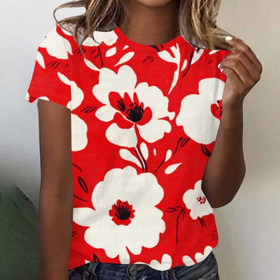 Pohista Petite Tops for Women Summer Casual Workout Shirts Women Oversized Women Blouses for Seniors Short Sleeve Blouses for Women Button down My Orders