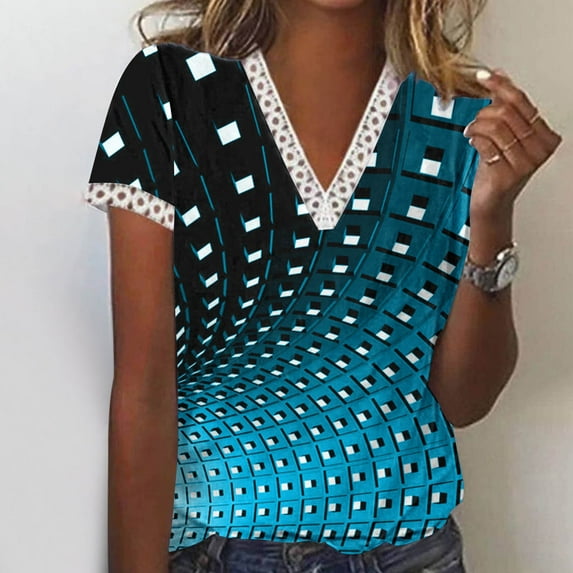 Tops for Women Trendy Jersey Shirts for Women Women's Blouses Work Short Sleeve Tunic Tops orders