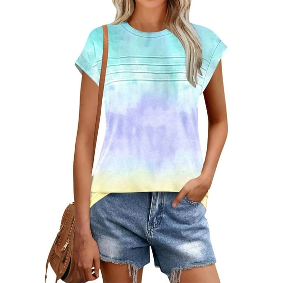 Pohista Spring Tops for Women Dressy Womens Oversized Tee Shirts Summer Womens Summer Blouses Dressy Short Sleeve Tunic Tops for Women Plus Size my items saved for later