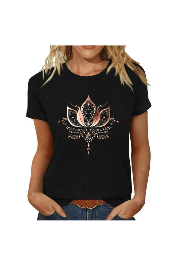 Spring Tops for Women Dressy V Neck T Shirts for Women Cotton Blouses for Women Casual Womens Short Sleeve Tops Cotton Blend orders