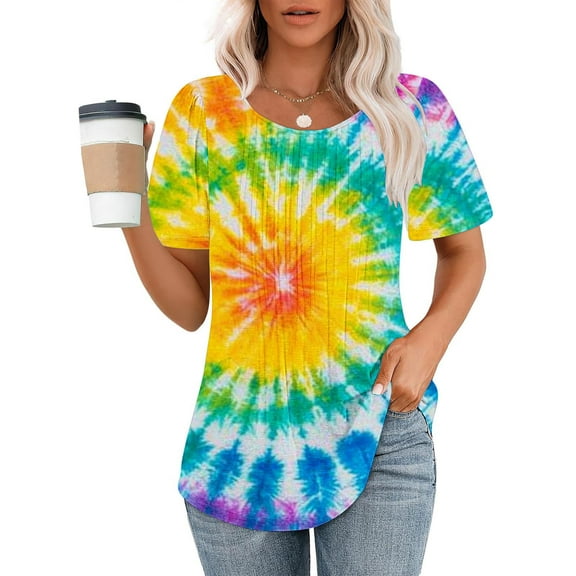 Pohista Spring Tops for Women Trendy Workout Shirts Women Ladies Tops Blouses Short Sleeve Tops reorder