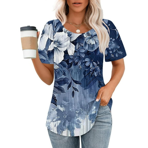 Pohista Spring Tops for Women Womens Shirts Trendy Lightweight Tops & Blouses Womens Summer Tops Short Sleeve orders placed by me recently