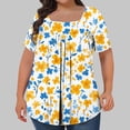 thumbnail image 1 of Summer Tops Women's T-Shirts Vintage Blouses Short Sleeve Shirts my recent orders, 1 of 4