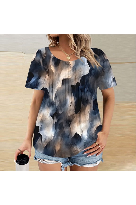 Summer Tops for Women 2025 Trendy T Shirts for Women Trendy Womens Blouses Dressy Casual Summer Short Sleeve Blouses for Women my items ordered by me recently