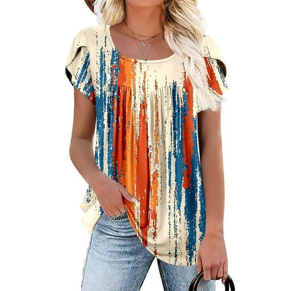 Summer Tops for Women 2026 Trendy Womens Shirts Plus Size Summer Blouses for Women Plus Size Short Sleeve Shirts for Women Casuals