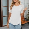 thumbnail image 1 of Pohista Summer Tops for Women 2025 Trendy Petite Womens Shirts Summer Women Blouses Casual Womens Tops Casual Short Sleeve orders, 1 of 8