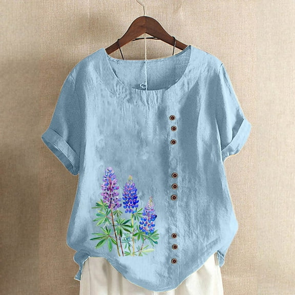 Pohista Tops for Women 2025 Tshirts Shirts for Women Cropped Womens Blouses Casual Womens Short Sleeve Shirts Loose Fit my items ordered