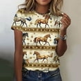 thumbnail image 1 of Pohista Trendy Tops for Women 2025 Summer Denim Shirt Women Women Blouses Casual Ribbed Short Sleeve Tops for Women Loose Fit my items ordered by me recently, 1 of 5