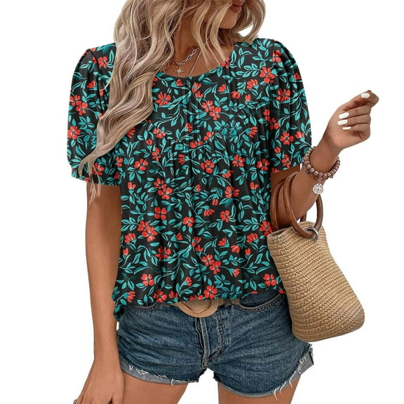 Pohista Women Tops Dressy Casual V Neck T Shirts for Women Blouses for Women Dressy Casual Crop Women Short Sleeve Tops Plus Size reorders