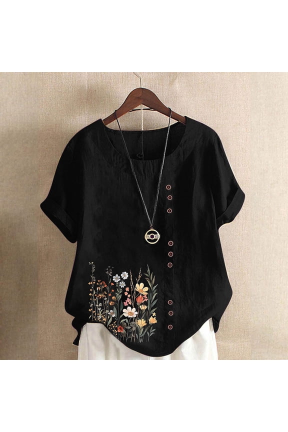 Women Tops Plus Size Denim Shirt Women Womens Blouses Dressy Casual Summer Womens Short Sleeve Tops Oversized my saved for later items