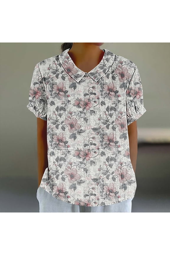 Women Tops Summer Shirts for Women Trendy 2025 Summer Blouses for Women Dressy Short Sleeve Shirts for Women Button down my recent orders