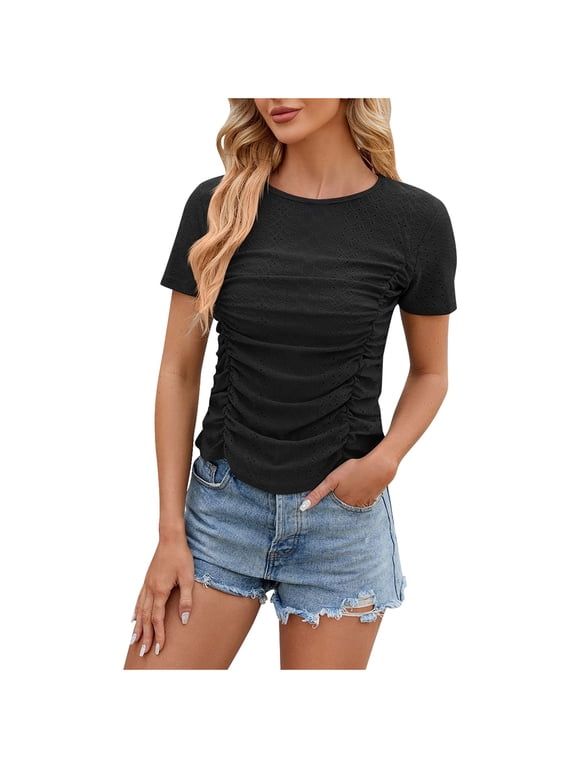Women Tops and Blouses Women Shirts Casual Womens Blouses Summer Short Sleeve Shirts for Women Dressy my items ordered