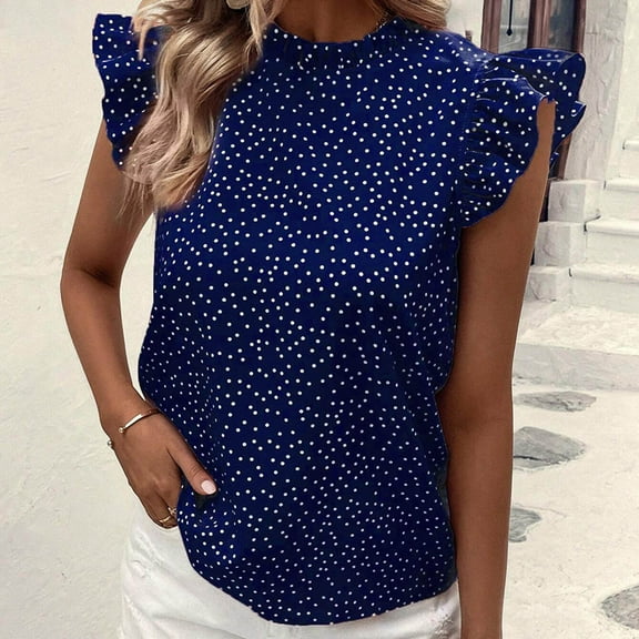 Pohista Women's Summer Tops Shirts for Women Casual Women Blouses for Seniors Short Sleeve Shirts for Women Flowy get it fast