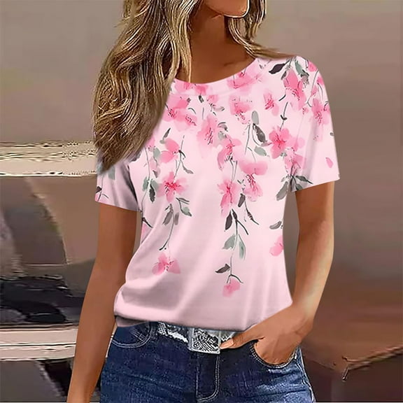 Pohista Women's Tops Plus Button down Shirts for Women Loose Women Blouses for Seniors Short Sleeve Tunic Tops for Women Small my orders placed