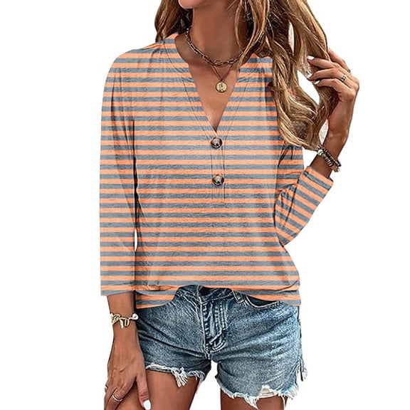Pohista Women's Tops Plus Denim Shirt Women Summer Blouses for Women Casual Summer Tops for Women 3/4 Sleeve my items ordered by me recently