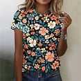thumbnail image 1 of Pohista Womens Plus Size Tops Summer T Shirts for Women V Neck Womens Blouses Dressy Casual Summer Short Sleeve Tops for Women Trendy order again, 1 of 5