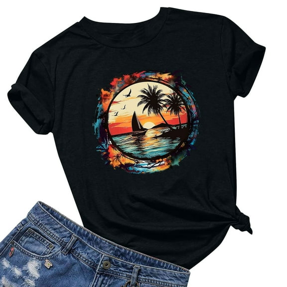 Pohista Womens Plus Size Tops Summer Womens T Shirts Casual Women's Tops, Tees & Blouses Short Sleeve Tops for Women Button down new arrivals