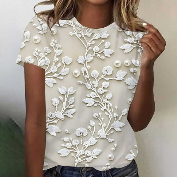 Pohista Womens Tops Dressy Casual Button up Shirt Women Fitted Women's Tops, Tees & Blouses Short Sleeve Blouse for Women Trendy get it fast