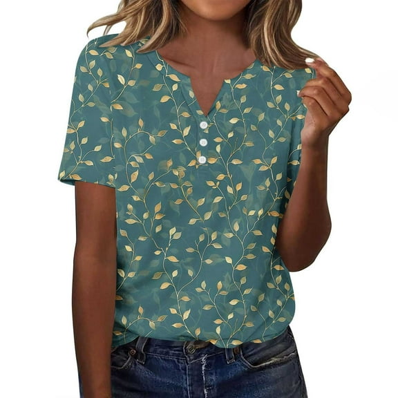 Pohista Womens Tops Dressy Casual Fitted Womens T Shirts Cotton Cotton Blouses for Women Boho Short Sleeve Shirts for Women my items ordered