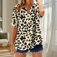 thumbnail image 1 of Womens Tops Dressy Casual Summer Shirts for Women Trendy Blouses for Women Business Casual Womens Summer Tops Short Sleeve Boho, 1 of 5