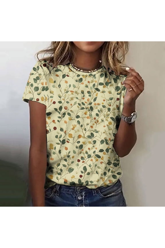 Womens Tops Dressy Casual Summer Womens T Shirts V Neck Women Blouses Cotton Short Sleeve Workout Tops for Women Loose Fit my items in cart