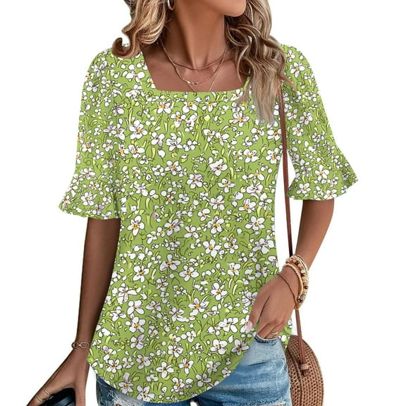 Pohista Womens Tops Dressy Casual Womens T Shirts Loose Fit Summer Blouses for Women 2025 Fitted Women Short Sleeve Tops Casual order history