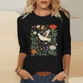 thumbnail image 1 of Pohista Womens Tops Dressy Womens T Shirts Fitted Summer Blouses for Women Casual Summer Tops for Women 2025 3/4 Sleeve reorder items previously ordered, 1 of 4