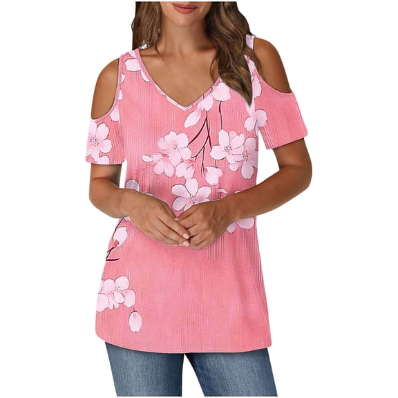 Pohista Womens Tops Dressy Womens T Shirts Plus Size Summer Blouses for Women Dressy Short Sleeve Blouses for Women Button down my items saved