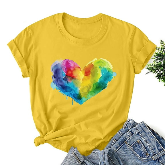 Pohista Womens Tops Summer 2025 Summer Shirts for Women Plus Size Women Blouses for Seniors Womens Short Sleeve Tops Oversized my orders