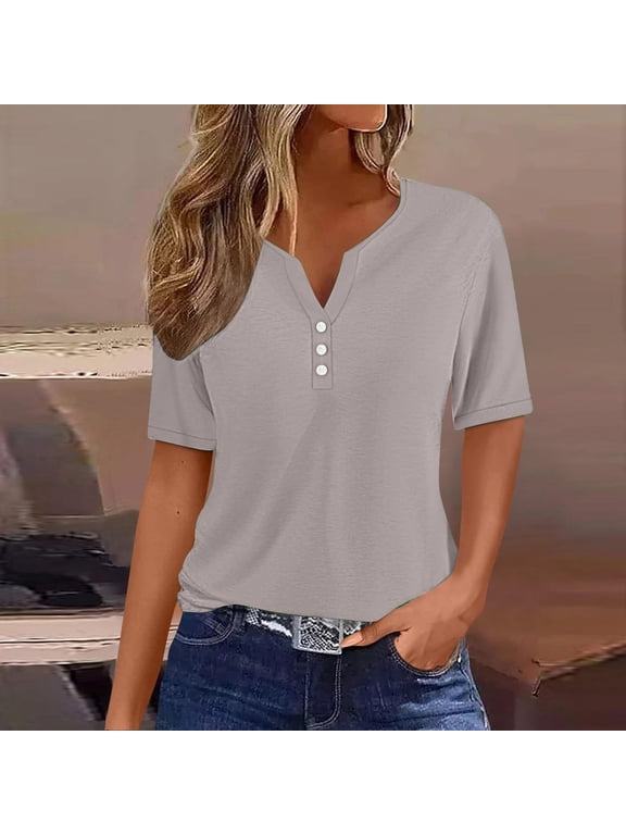 Womens Tops Summer Casual Tshirts Shirts for Women Graphic T-Shirts Blouses for Women Business Casual Plus Short Sleeve Workout Tops for Women Crop my recent orders