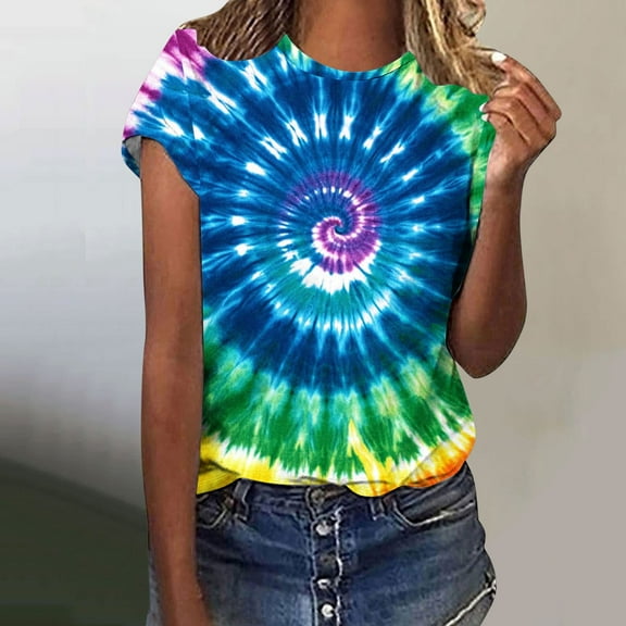 Pohista Womens Tops Summer Casual Womens T Shirts Fitted Women's Tops, Tees & Blouses Summer Women Short Sleeve Tops Loose Fit my items saved for later